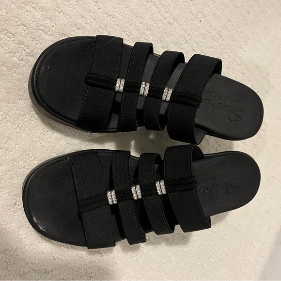 Skechers Strappy Rhinestone Sandals - Picture 3 of 5